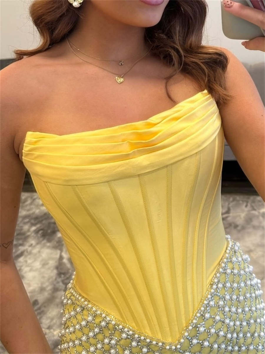 Sheath/Column Straight Beading Short/Mini Silk Like Satin Corset Homecoming Dress