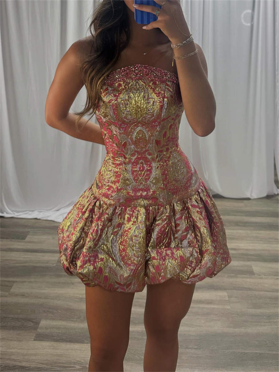 A-line/Princess Straight Short/Mini Corset Homecoming Dress