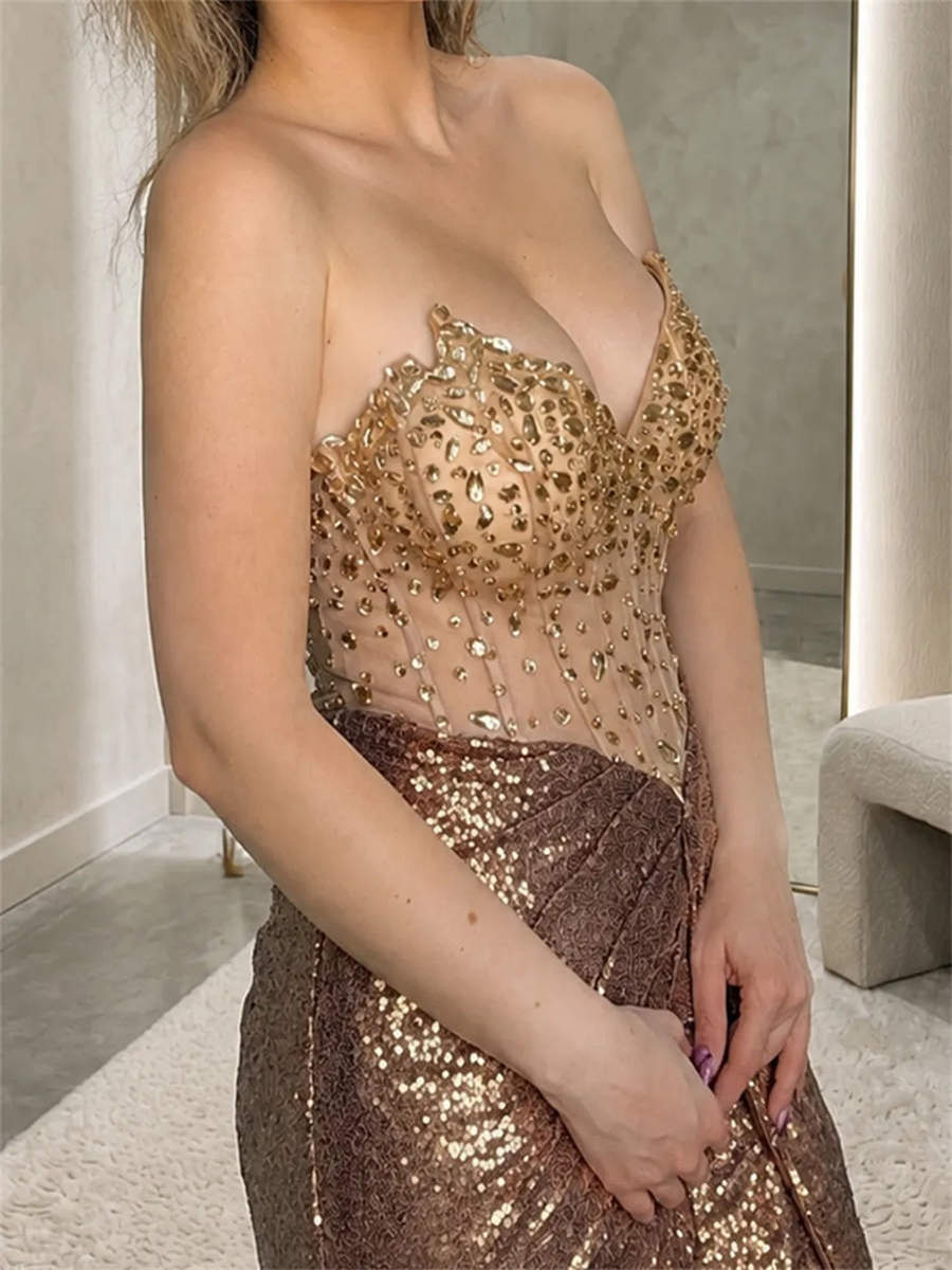 Sheath/Column Sweetheart Sequin Short/Mini Sequins Corset Homecoming Dress